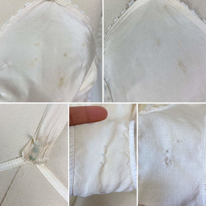 Vintage 1950's Maternity Girdle | Pale Nude Quilted Rayon Blend with Corset Lacing & Detachable Bust | Size XS - Daggers & Dames