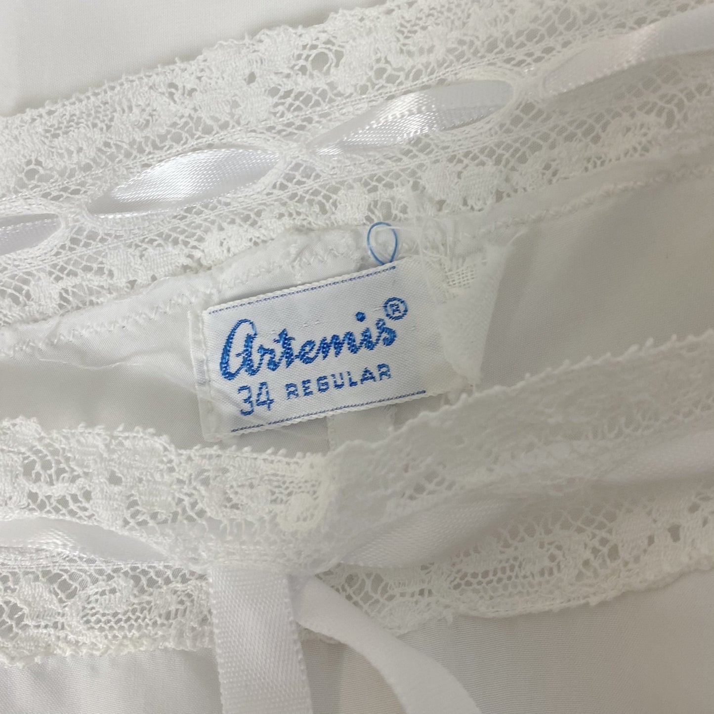 Vintage 1950's Nightgown | Semi Sheer White Rayon Crepe with Nylon Mesh Inserts & Scalloped Hem | Size XS, S - Daggers & Dames