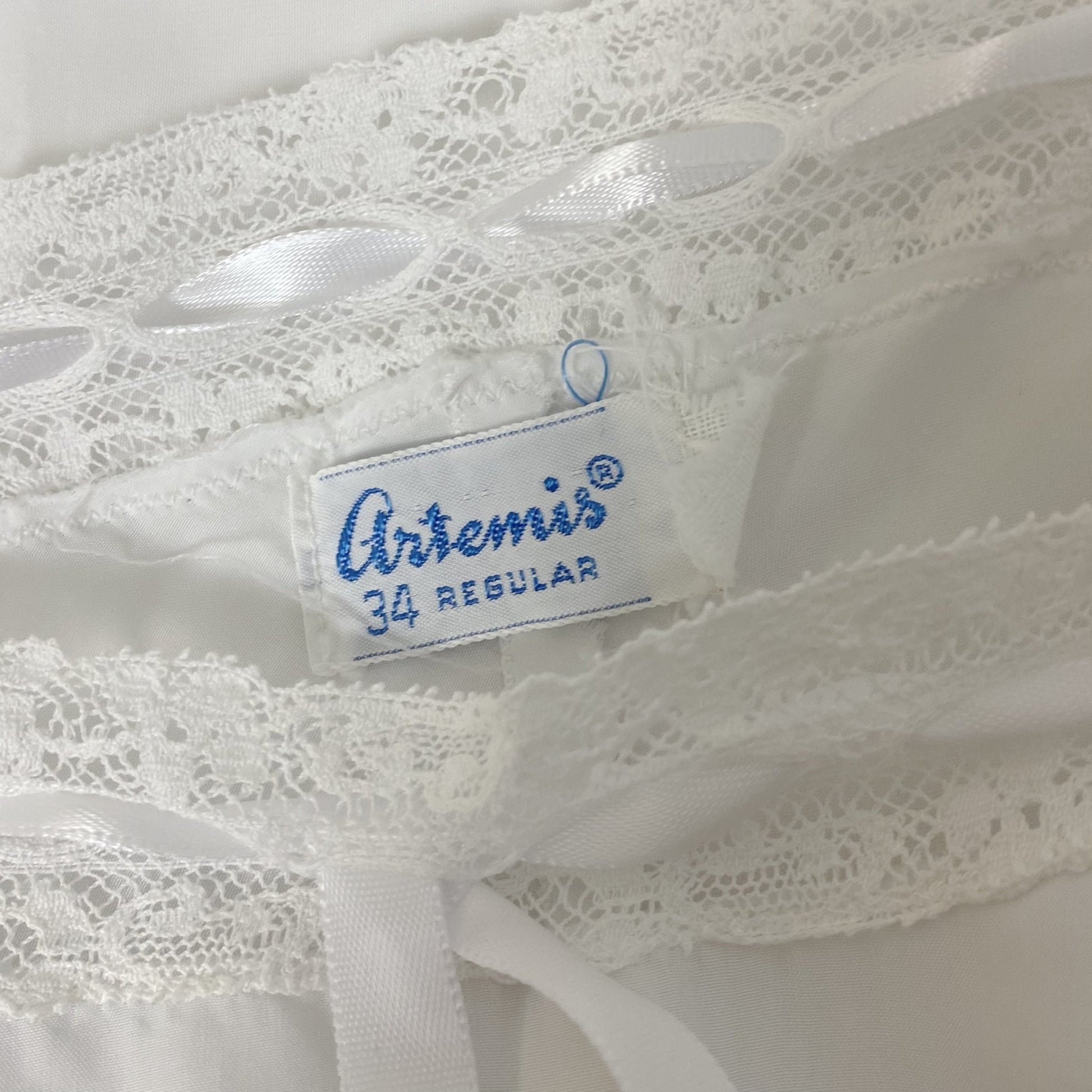 Vintage 1950's Nightgown | Semi Sheer White Rayon Crepe with Nylon Mesh Inserts & Scalloped Hem | Size XS, S - Daggers & Dames
