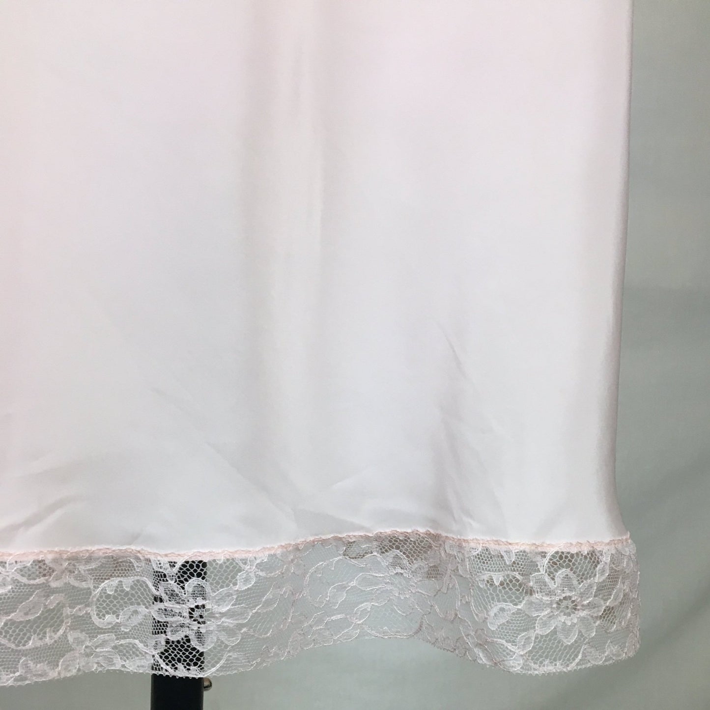Vintage 1950's Slip | Palest Pink Acetate & Nylon Crepe with Lace | Barbara Lee -New with Tags | Size LG - Daggers & Dames