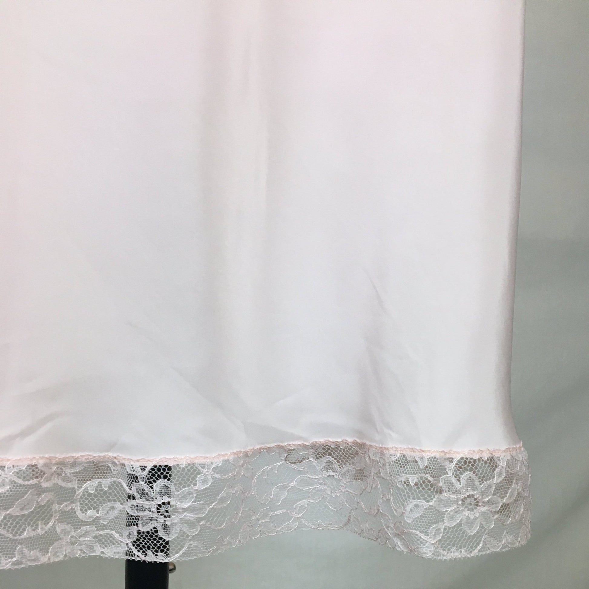 Vintage 1950's Slip | Palest Pink Acetate & Nylon Crepe with Lace | Barbara Lee -New with Tags | Size LG - Daggers & Dames