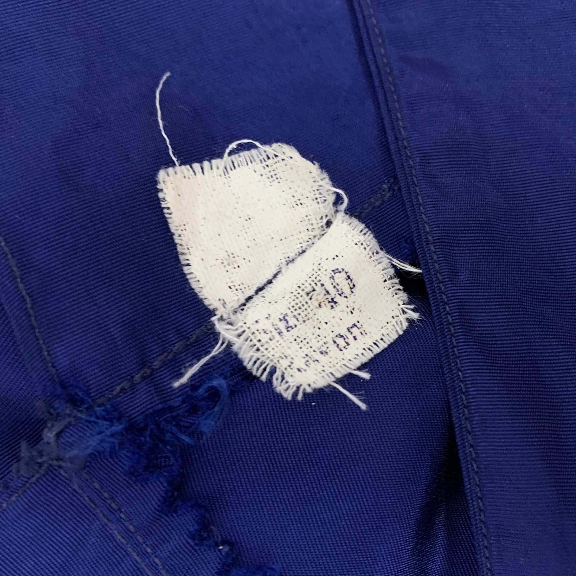 Vintage 1950's Slip | Rich Cobalt Blue Rayon with Crystal Pleat Hem | Size L, XL - Daggers & Dames
