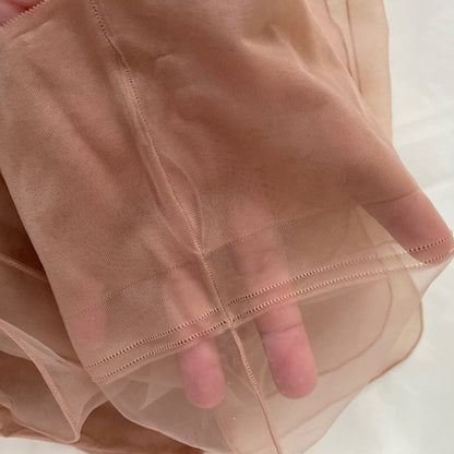 Vintage 1950's Stockings | Full Fashioned Nude Nylon with Exposed Seams & Original Box | Size 10, 10.5, 11 | Cha-Mil - Daggers & Dames