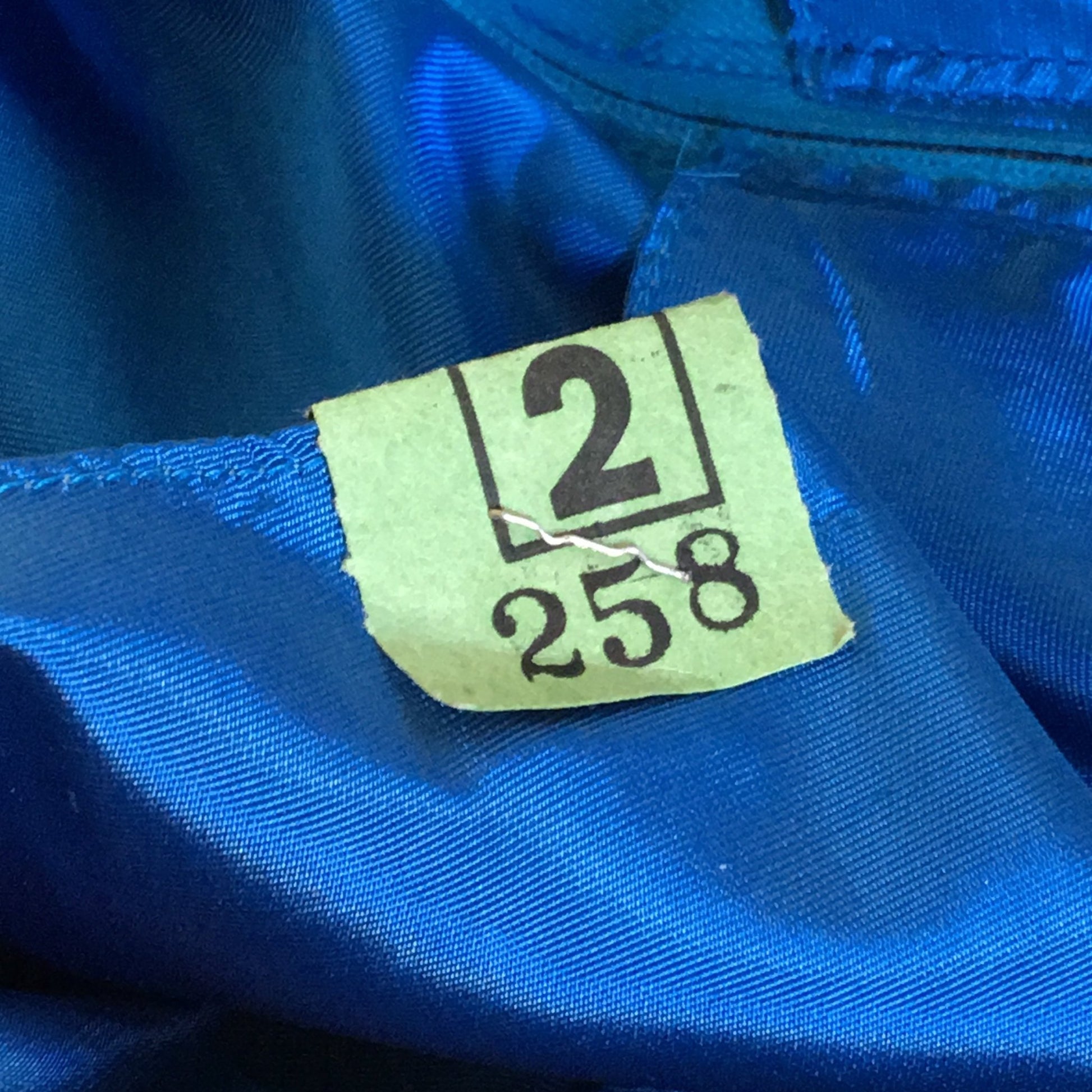 Vintage 1960's Dress | Blue and Green Silk Chiffon with Taffeta | Trapeze Dress | New Old Stock | Size SM - Daggers & Dames