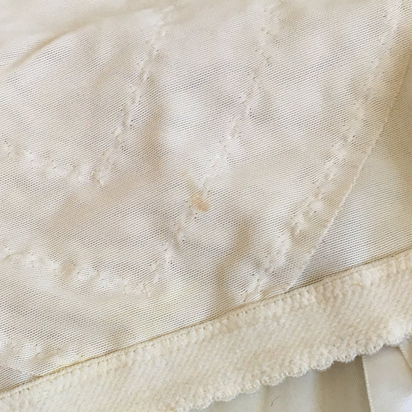 Vintage 1960's Girdle | White Nylon with Ribbon Covered Garter Clips | Vanity Fair | 6 Garter Open Bottom Girdle | Size M - Daggers & Dames