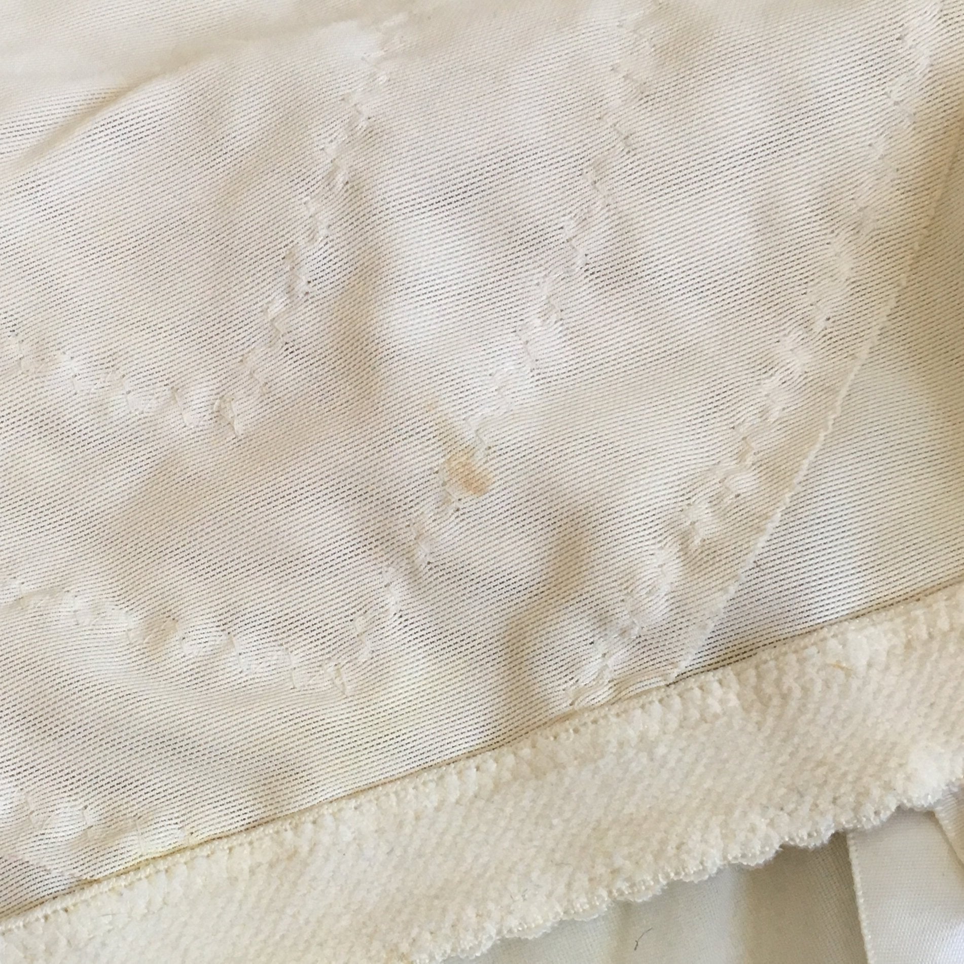 Vintage 1960's Girdle | White Nylon with Ribbon Covered Garter Clips | Vanity Fair | 6 Garter Open Bottom Girdle | Size M - Daggers & Dames