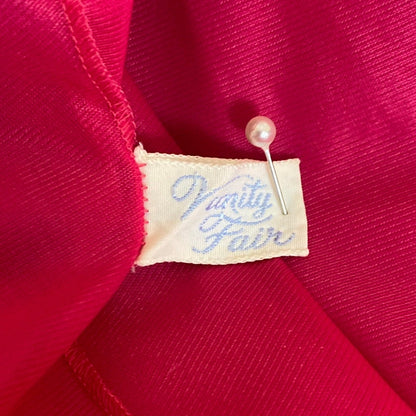 Vintage 1960's Nightgown | Hot Pink & Violet Purple Nylon Chiffon with Satin Ribbon Ties | Size S | Vanity Fair - Daggers & Dames