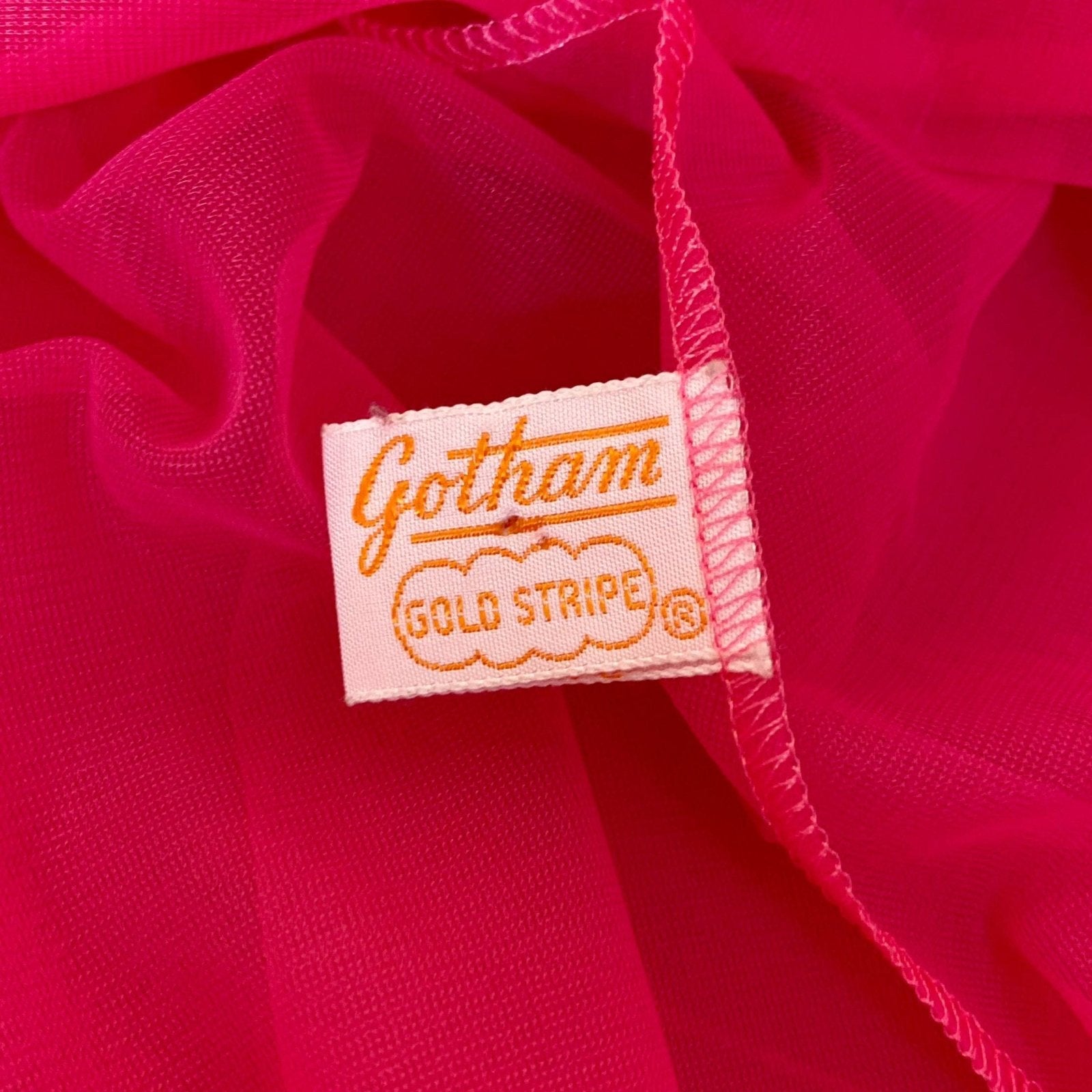 Vintage 1960's Nightgown & Peignoir Set | Hot Pink Nylon Chiffon with Ruffles | Size XS, S | Gotham - Daggers & Dames