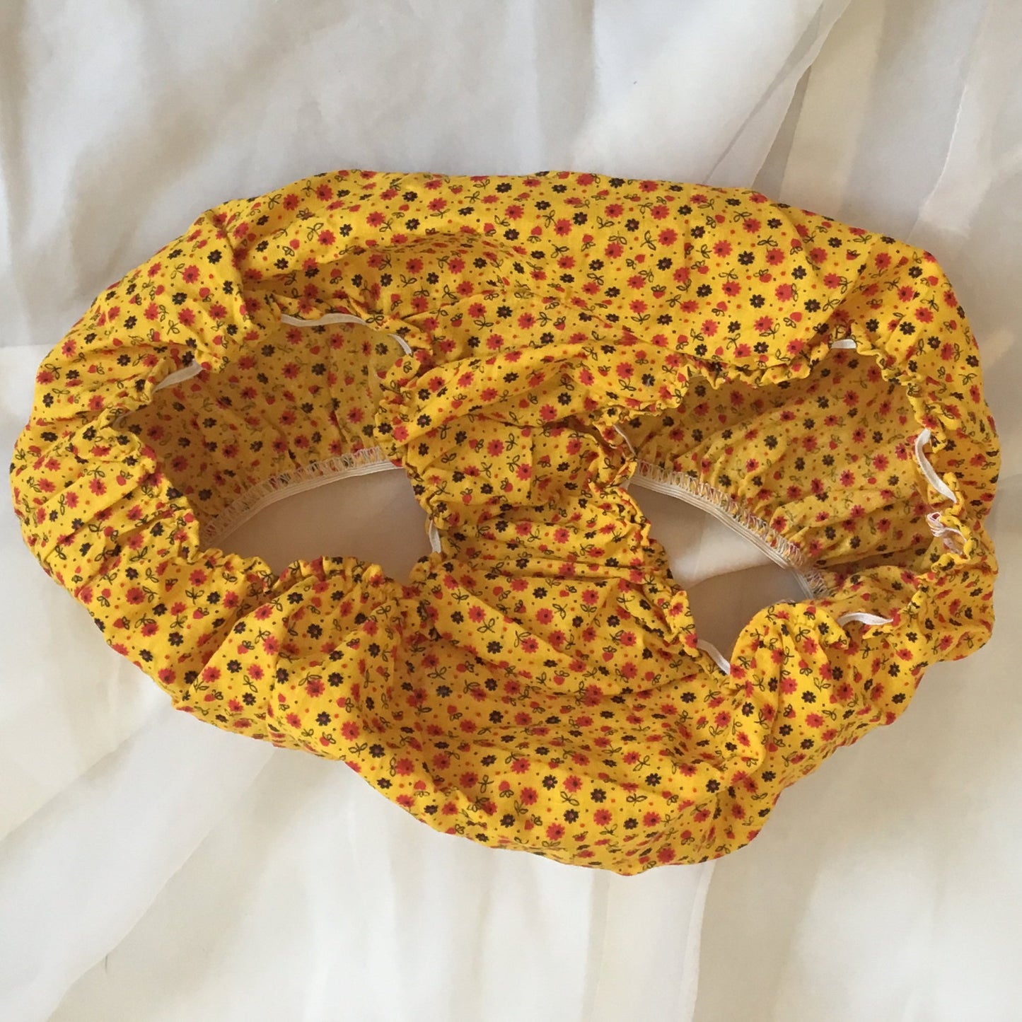 Vintage 1960's Panties | Goldenrod Floral Pattern Cotton with Ruffle Leg | New Old Stock | Low Waist Bloomers | Mushroom Gusset | Size XS - Daggers & Dames