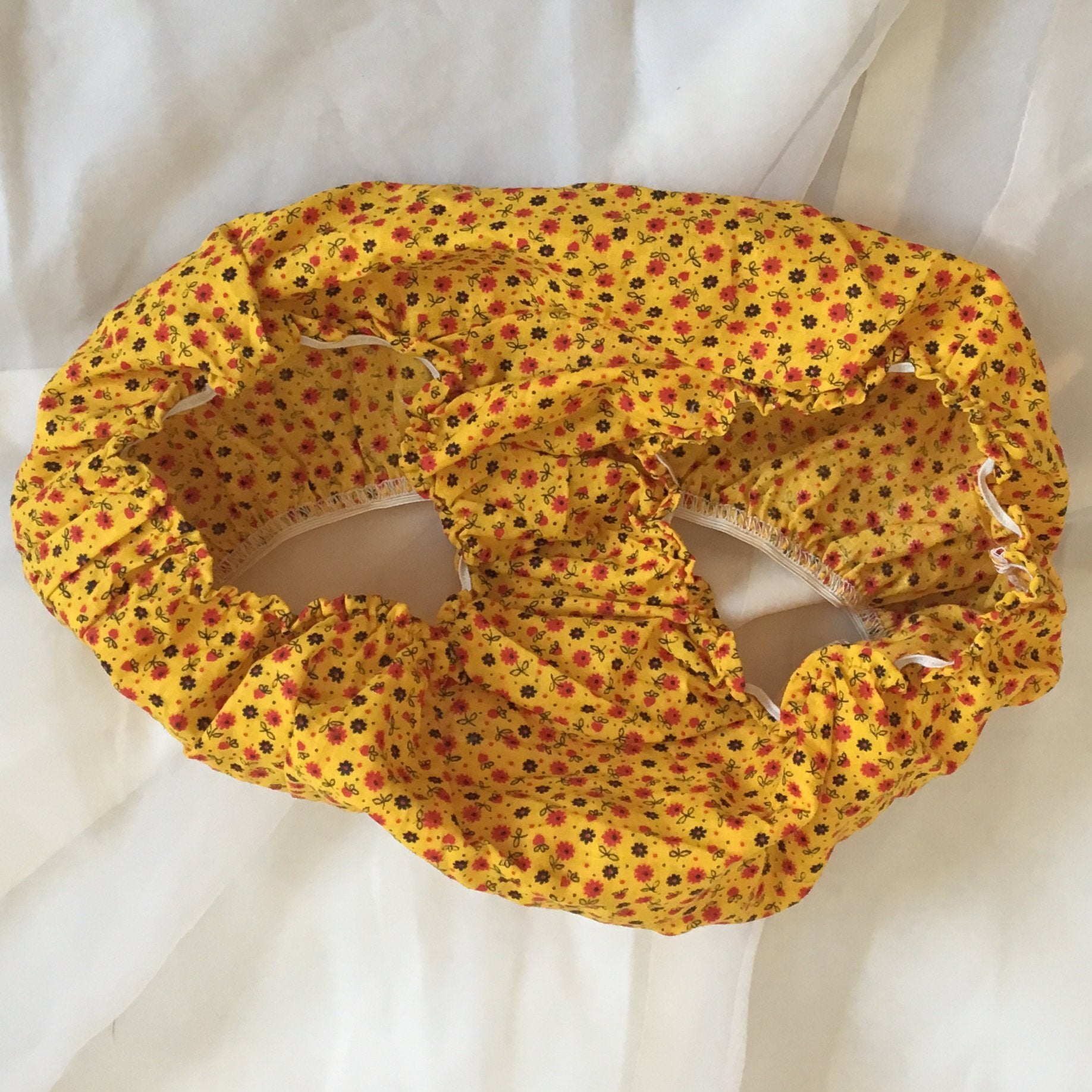 Vintage 1960's Panties | Goldenrod Floral Pattern Cotton with Ruffle Leg | New Old Stock | Low Waist Bloomers | Mushroom Gusset | Size XS - Daggers & Dames