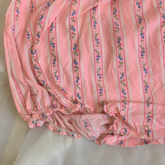 Vintage 1960's Panties | Light Pink & Floral Pattern Cotton with Ruffle Leg | New Old Stock | High Waist Bloomers | Mushroom Gusset | Size S - Daggers & Dames